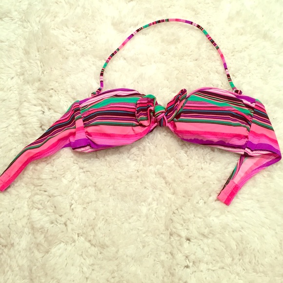 Victoria's Secret striped bandeau bikini