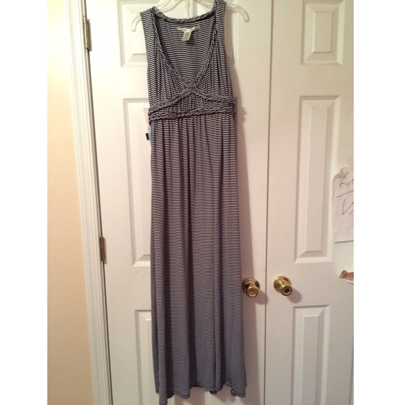 Stripped maxi dress