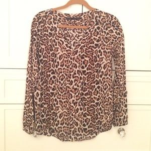 Leopard long sleeve shirt by Zara Basic