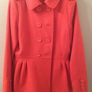 Ci Sono burnt orange pea coat-size L