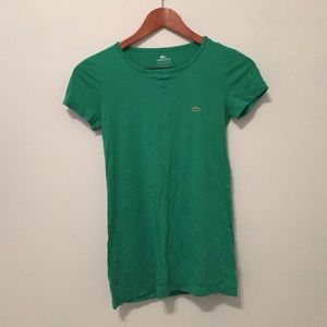 Green Lacoste T shirt