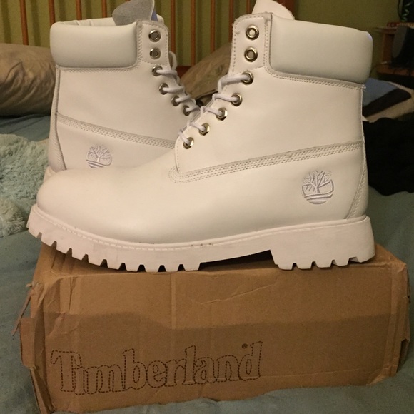 White Timberlands Size 11