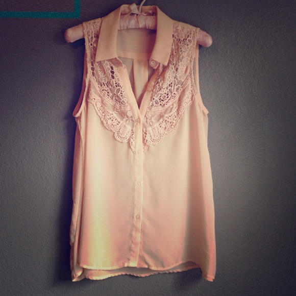 Romantic blush tank