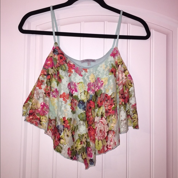 Charlotte Russe Floral Crop Top