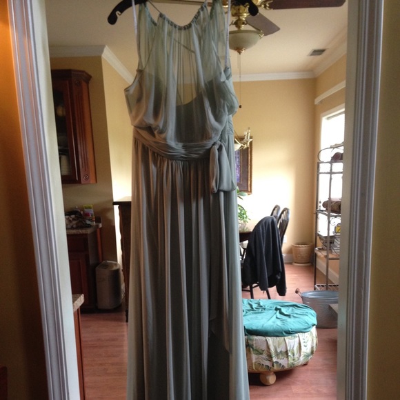 Celadon bridesmaid dress