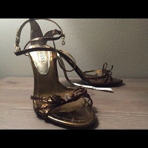 Bronze Guess By Marciano Heels