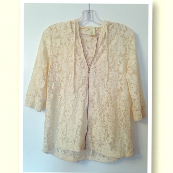 Lace cream jacket from Urban Outfitters