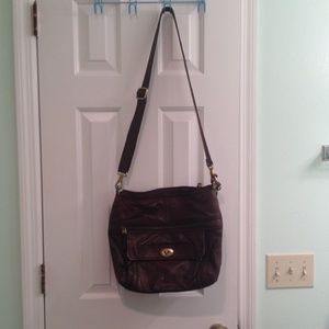 Fossil Stanton top zip cross body bag