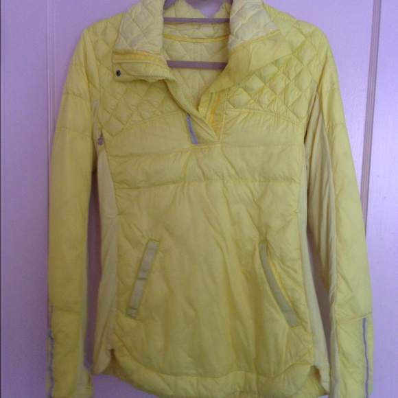 Neon Yellow Lululemon Running Jacket