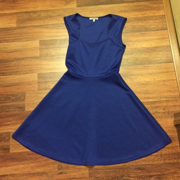Blue skater dress