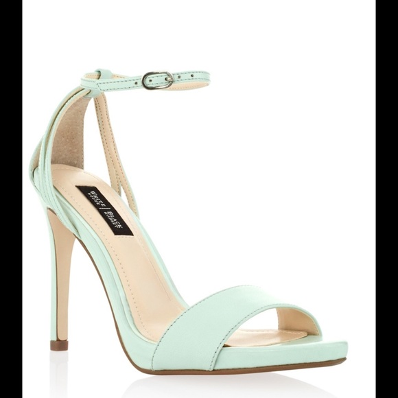 MINT/DIVINITY GREEN TWO-PIECE ANKLE STRAP HEEL