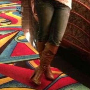 Jessica Simpson boots - peanut butter