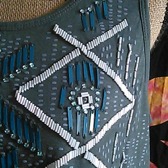 🎉 SALE!! 🎉 Express beaded tribal high low tank - Picture 4 of 4