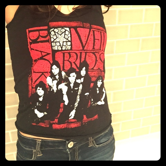 Black Veil Brides cropped tank