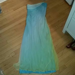 Shelli Segal Dress -  Ombre Baby Blue