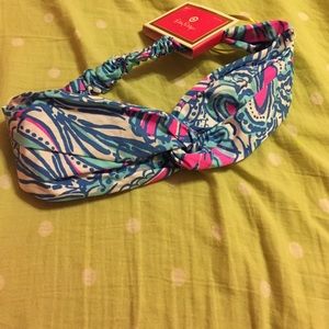 Lilly for target blue my fans headwrap