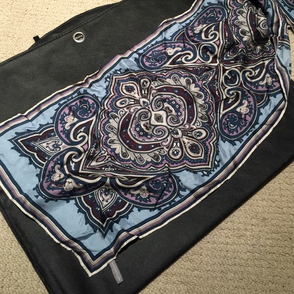 Extra long silk scarf