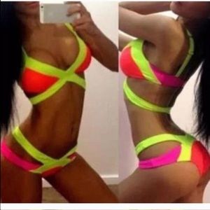 Sexy neon bikini