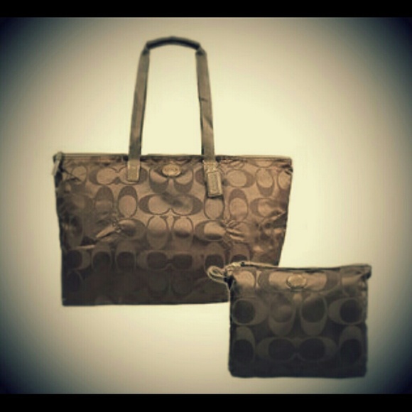 COACH NEW BRITISH BROWN WEEKENDER