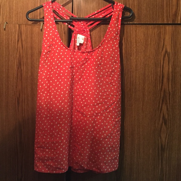 Peach pink cross blouse