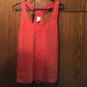 Peach pink cross blouse