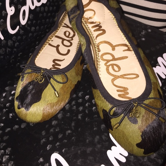 Sam Edelman Calf hair camo Flats 6.5