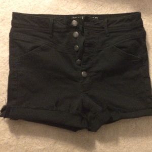 American eagle black high rise shorts!