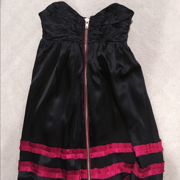 Betsey Johnson Sweetheart Top Pink and Black Dress