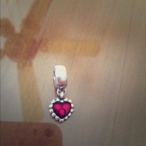 Red Heart Pandora dangle