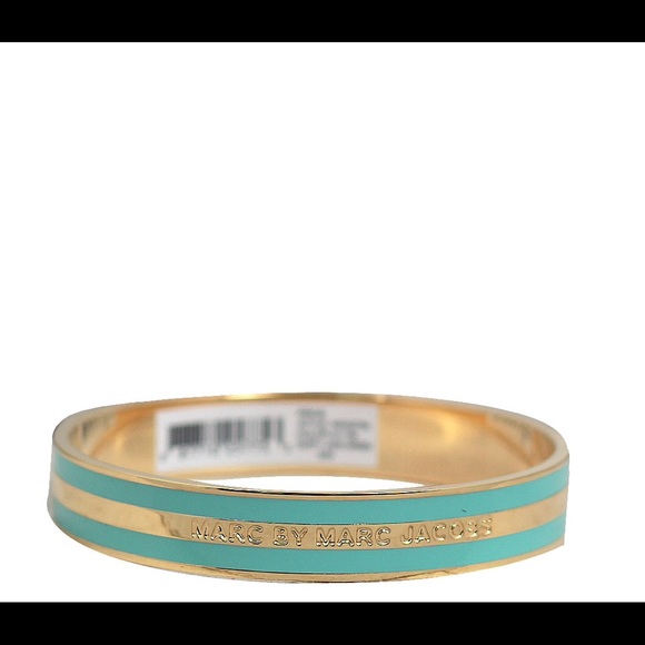 Marc by Marc Jacobs Jewelry - Marc by Marc Jacobs Gold & Mint Enamel Bangle NWT