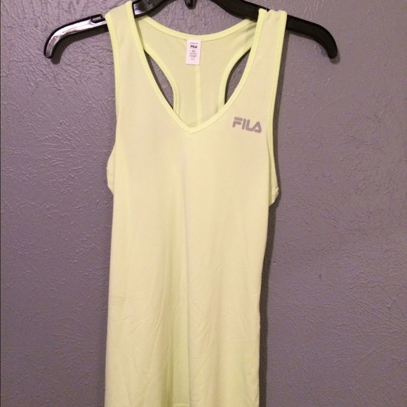bright yellow running tank