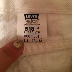 White Levi's Pants