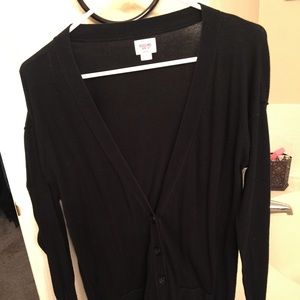 Black cardigan