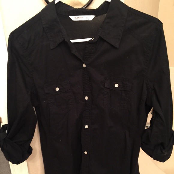 Black button up shirt