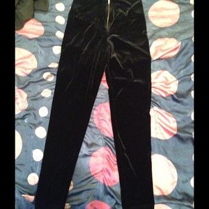 Velvet leggings