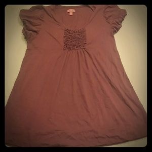 ELLE soft maroon top