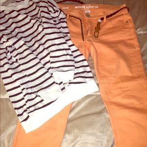 Mango color capris size 7
