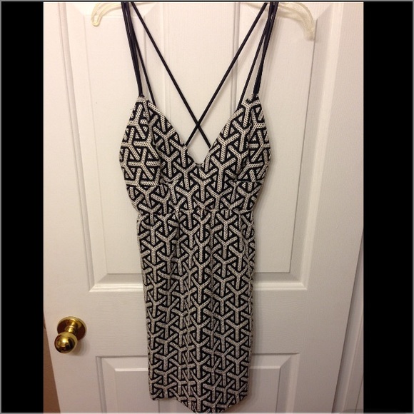 Black and white dress