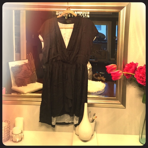 Silk hi low dress