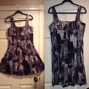 Black , dark grey , light grey dress