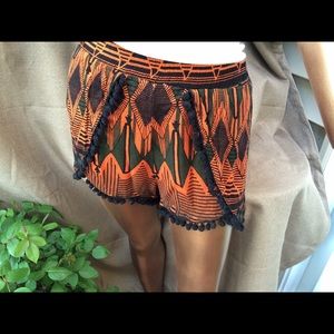 Tribal print shorts