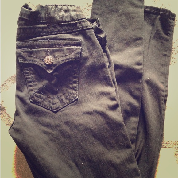 🚫SOLD🚫True Religion Black Skinny Jeans 29