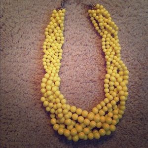 Yellow statement Necklace