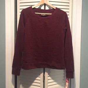 New with tags dark red sweatshirt
