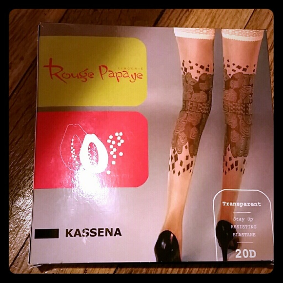 Rouge papaye thigh highs nwt