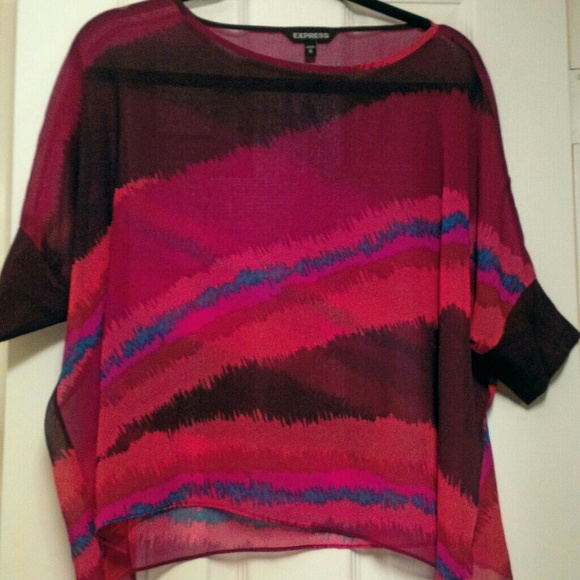 Colorful, slouchy blouse from Express.