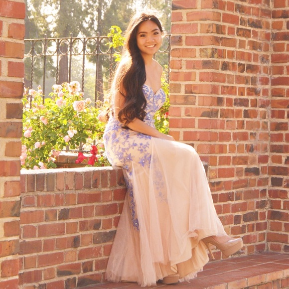 Flirt Mermaid Floral Prom Dress!!! 💗