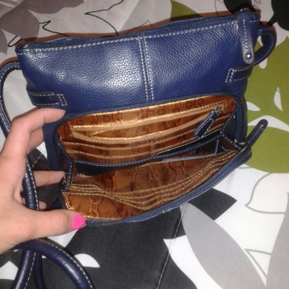 Navy blue Tignanello beautiful purse