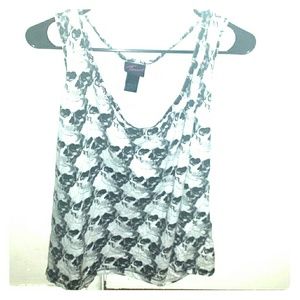 Heart eyed skull tank