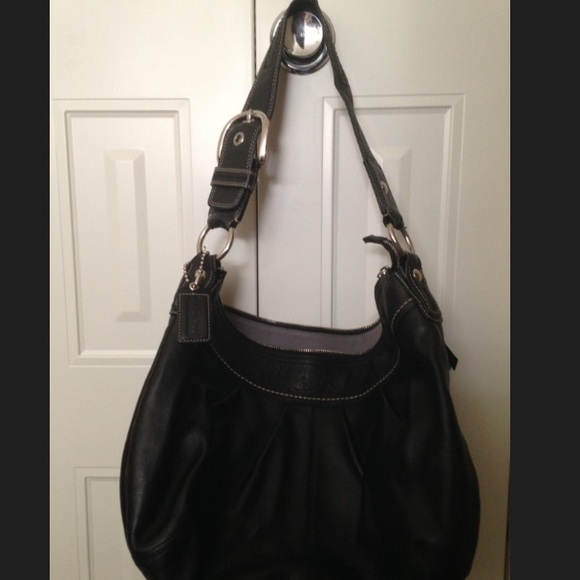 Authentic Leather Coach Shoulder Bag